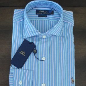 Ralph Lauren LS Striped Luxury Estate Oxford Shirt